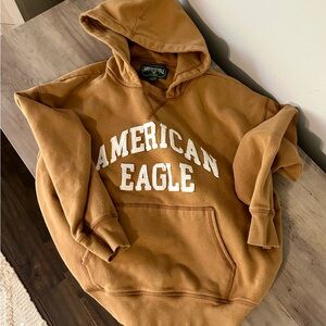 American Eagle Outfitters Men's Brown Hoodie Size XS